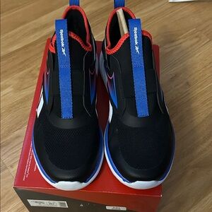 Reebok Black and Blue Lite Spinner Shoes